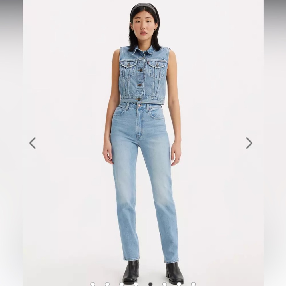 Levi's High Rise 70’s slim straight 26x29